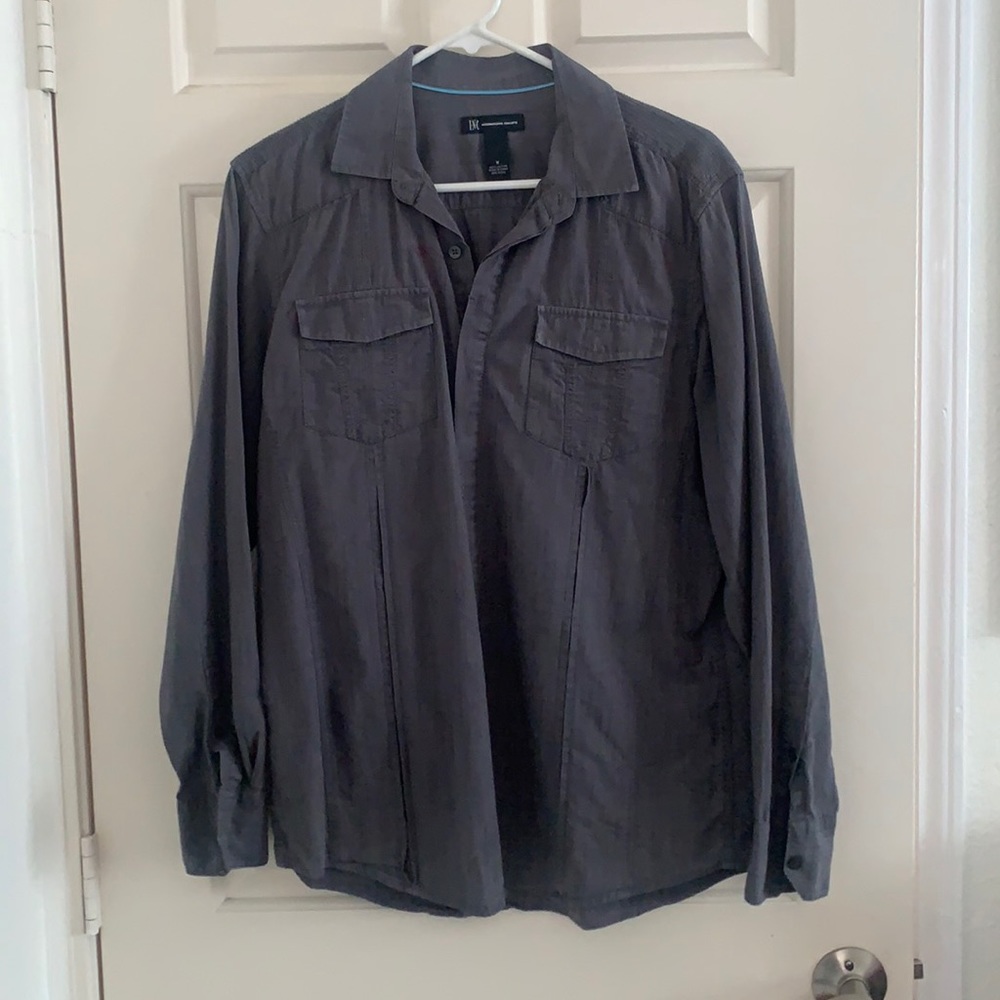 INC Men’s Casual Gray Button Down- Like new